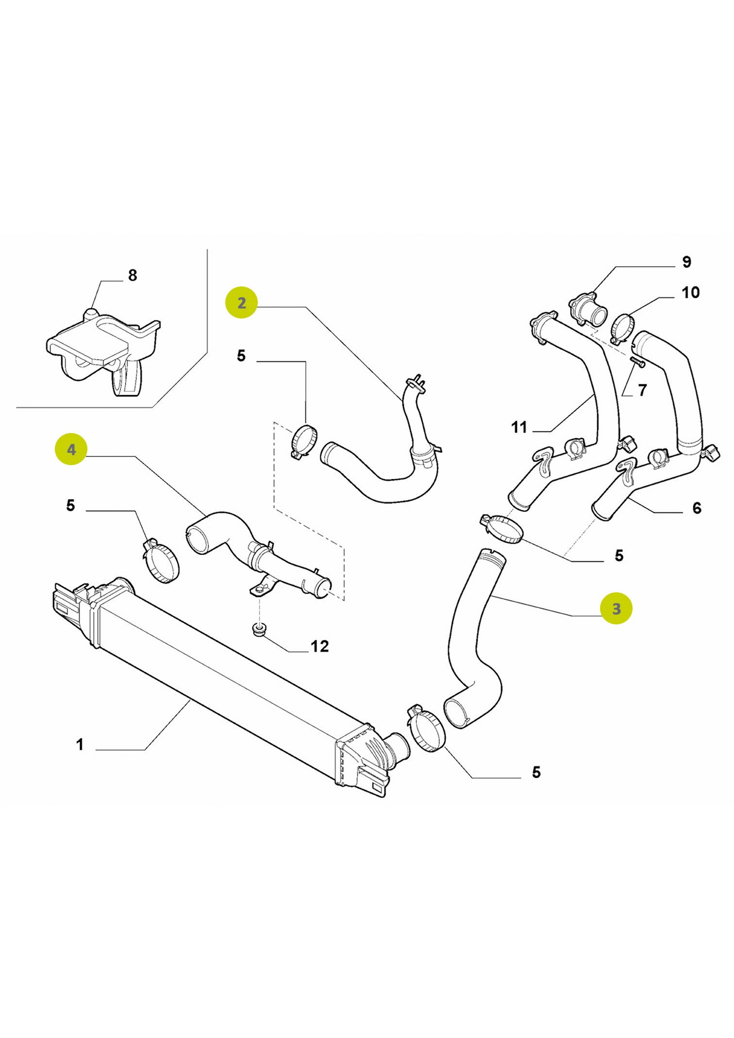 Heat Exchanger Hose 96.700.115