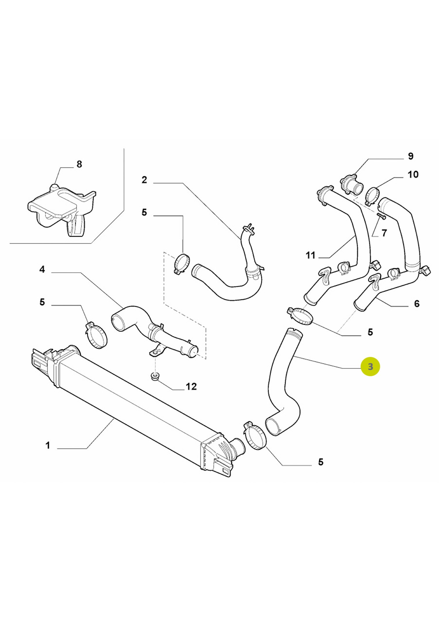 Heat Exchanger Hose 96.700.125