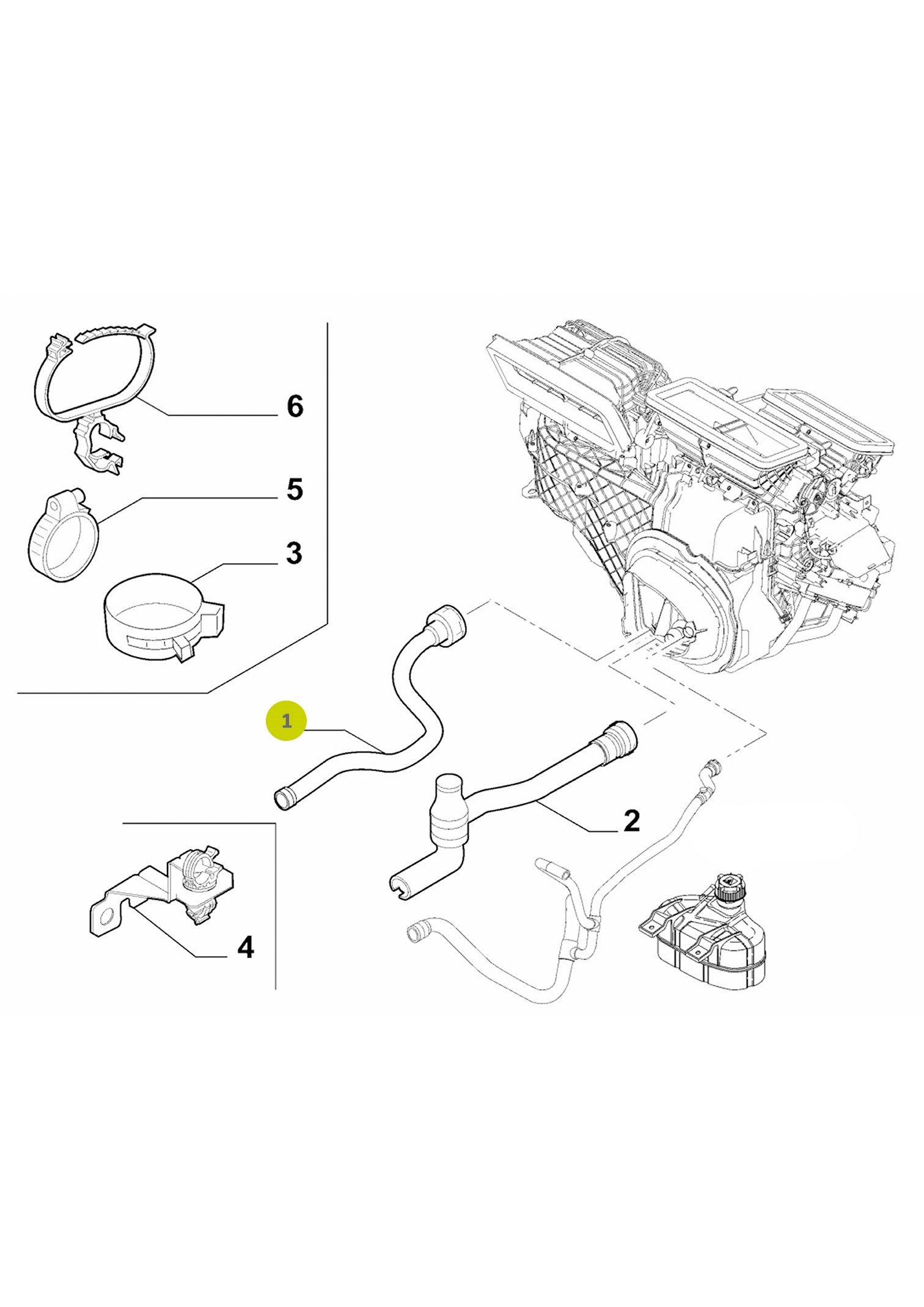 Heater Hose 96.700.002