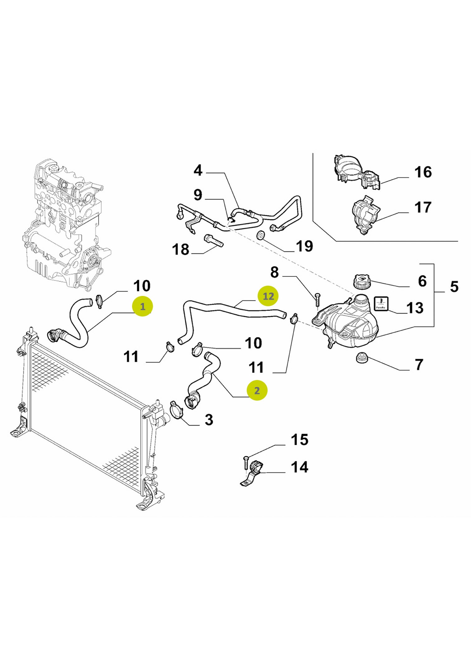 Radiator Hose 96.700.034