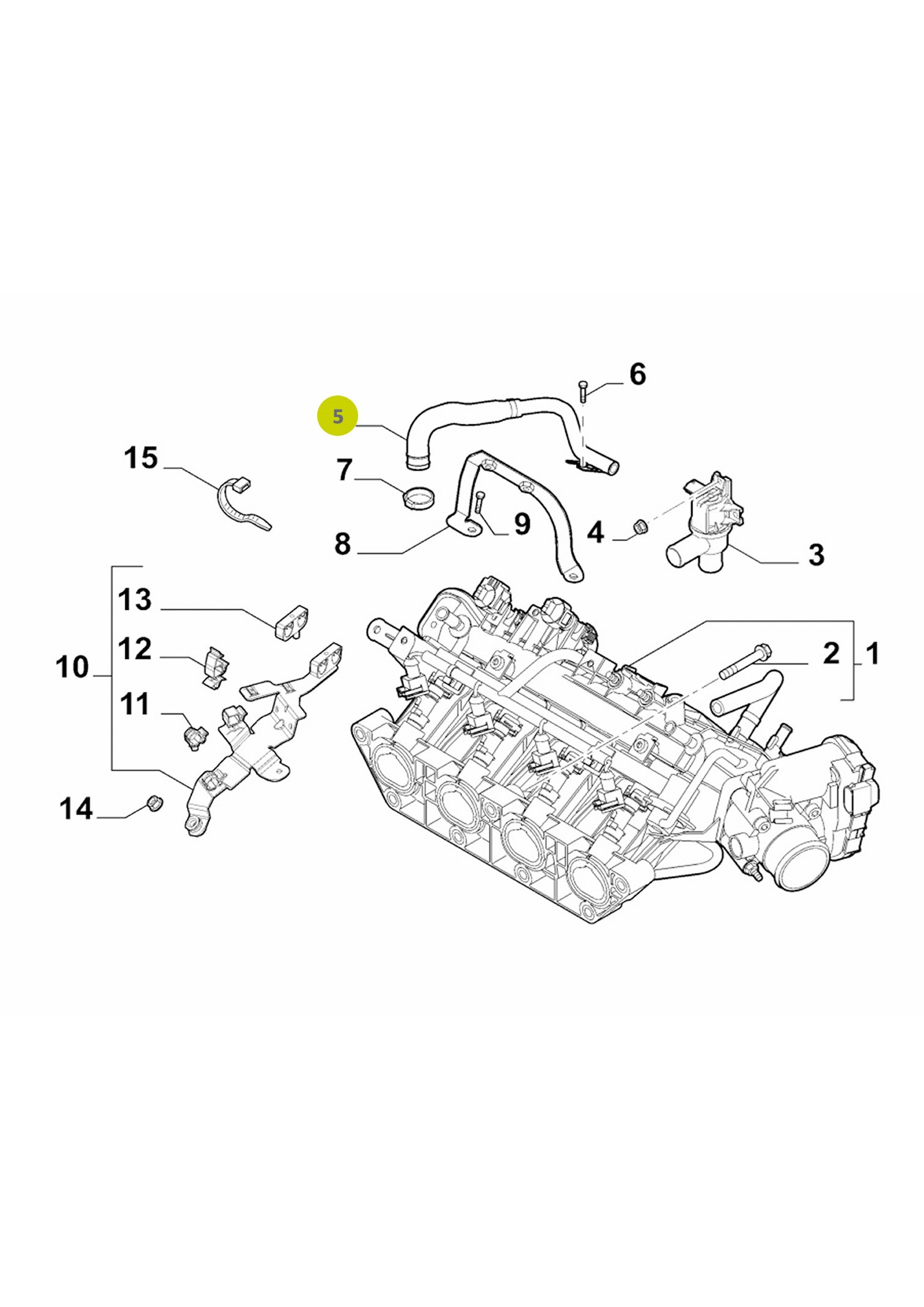 Radiator Hose 96.700.042