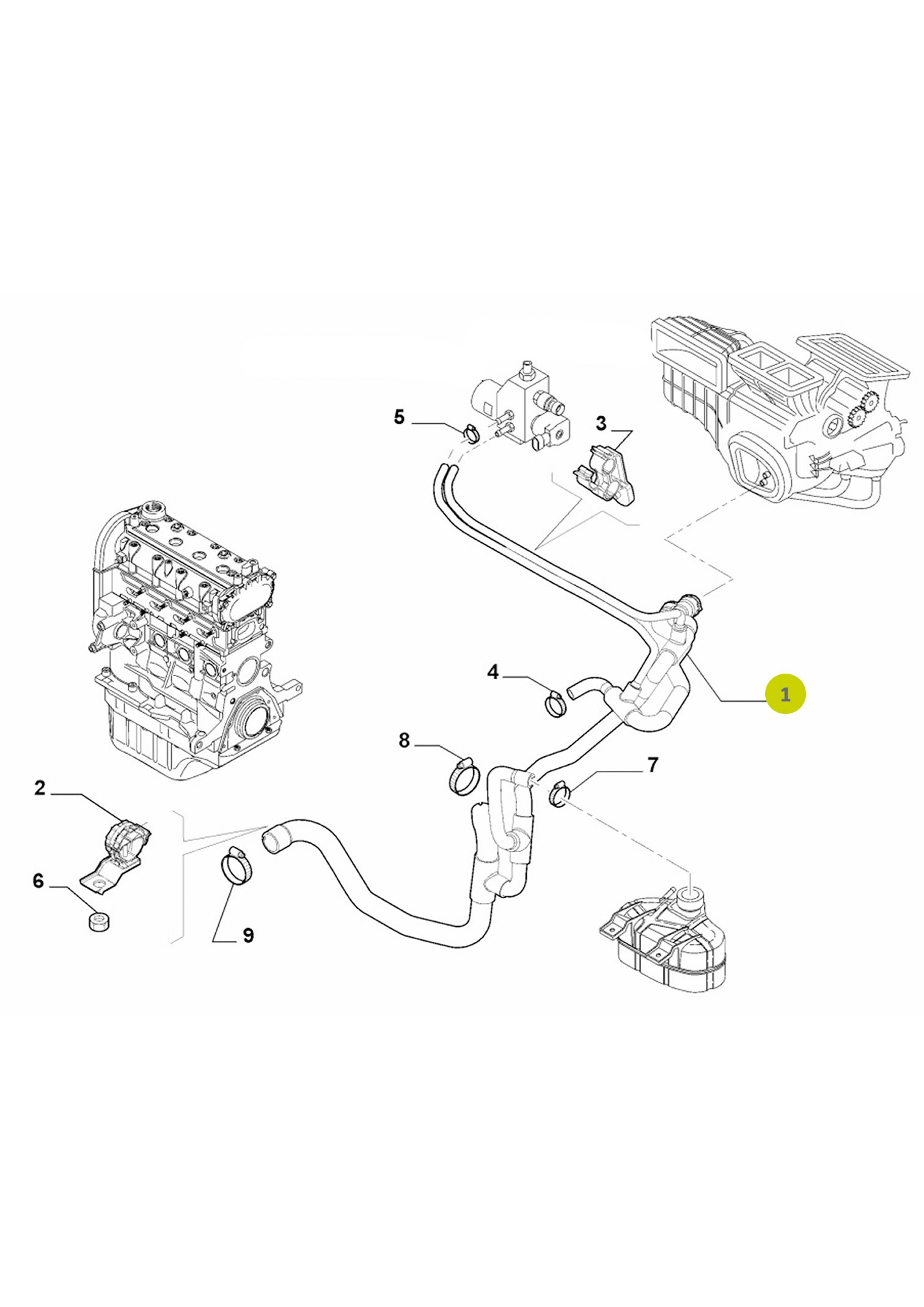 Heater Hose 96.700.132