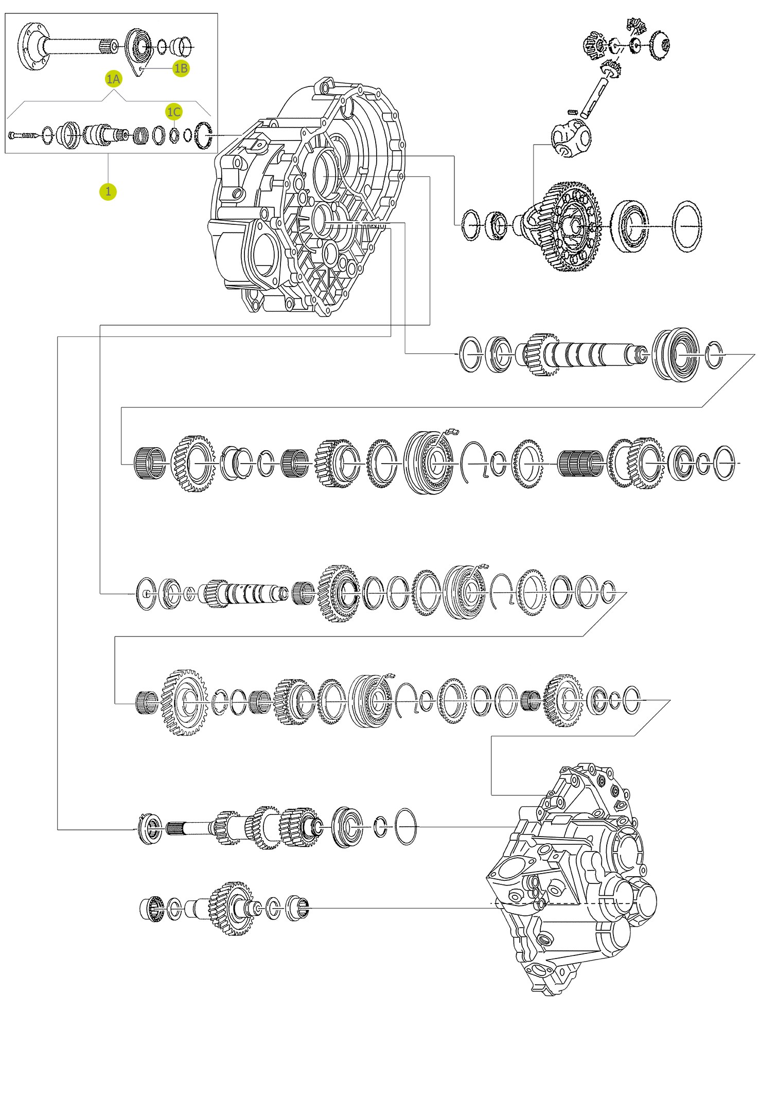 Flange Shaft Set 34.950.100