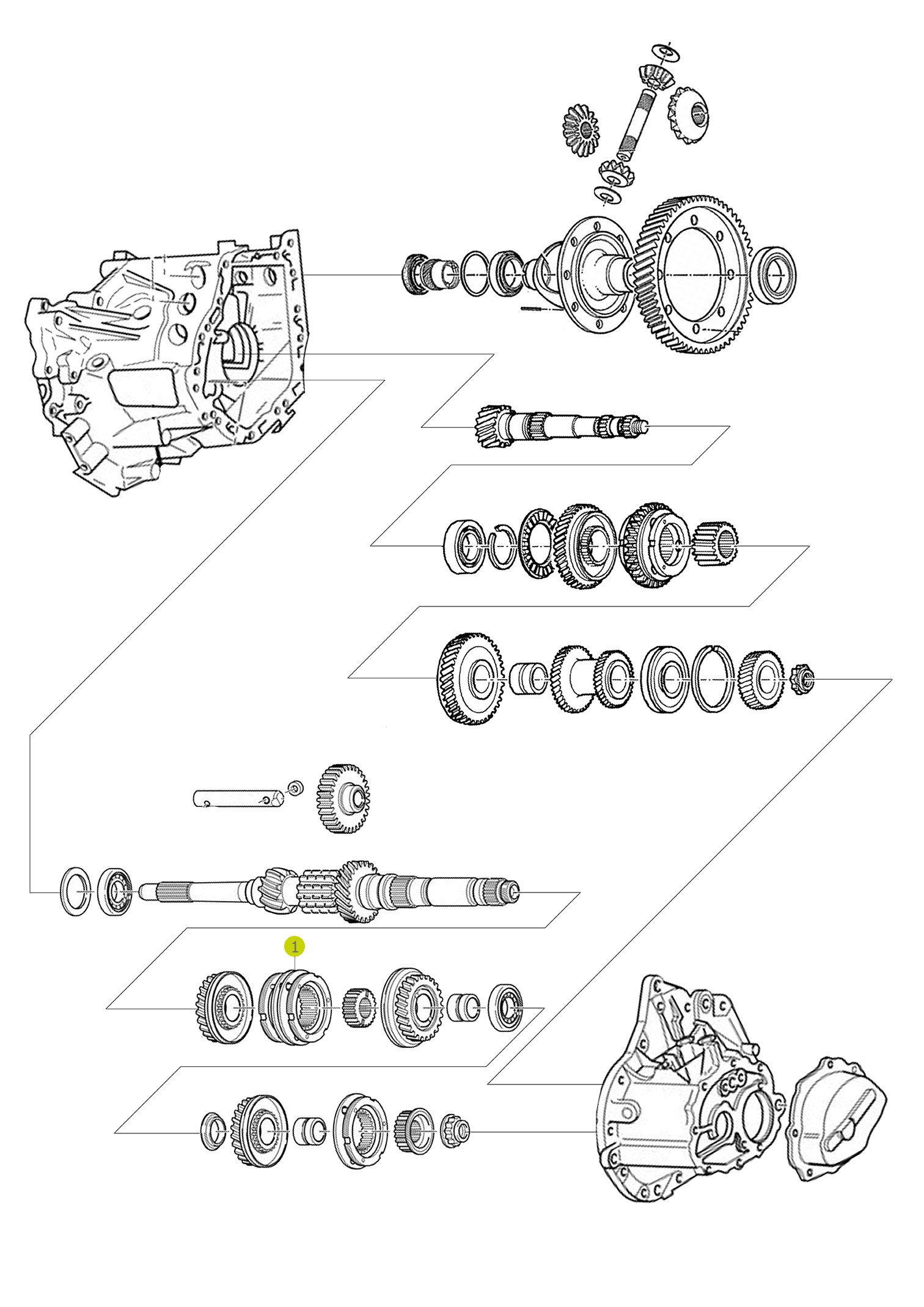 3rd - 4th Speed Synchronizer Gear 90.100.500