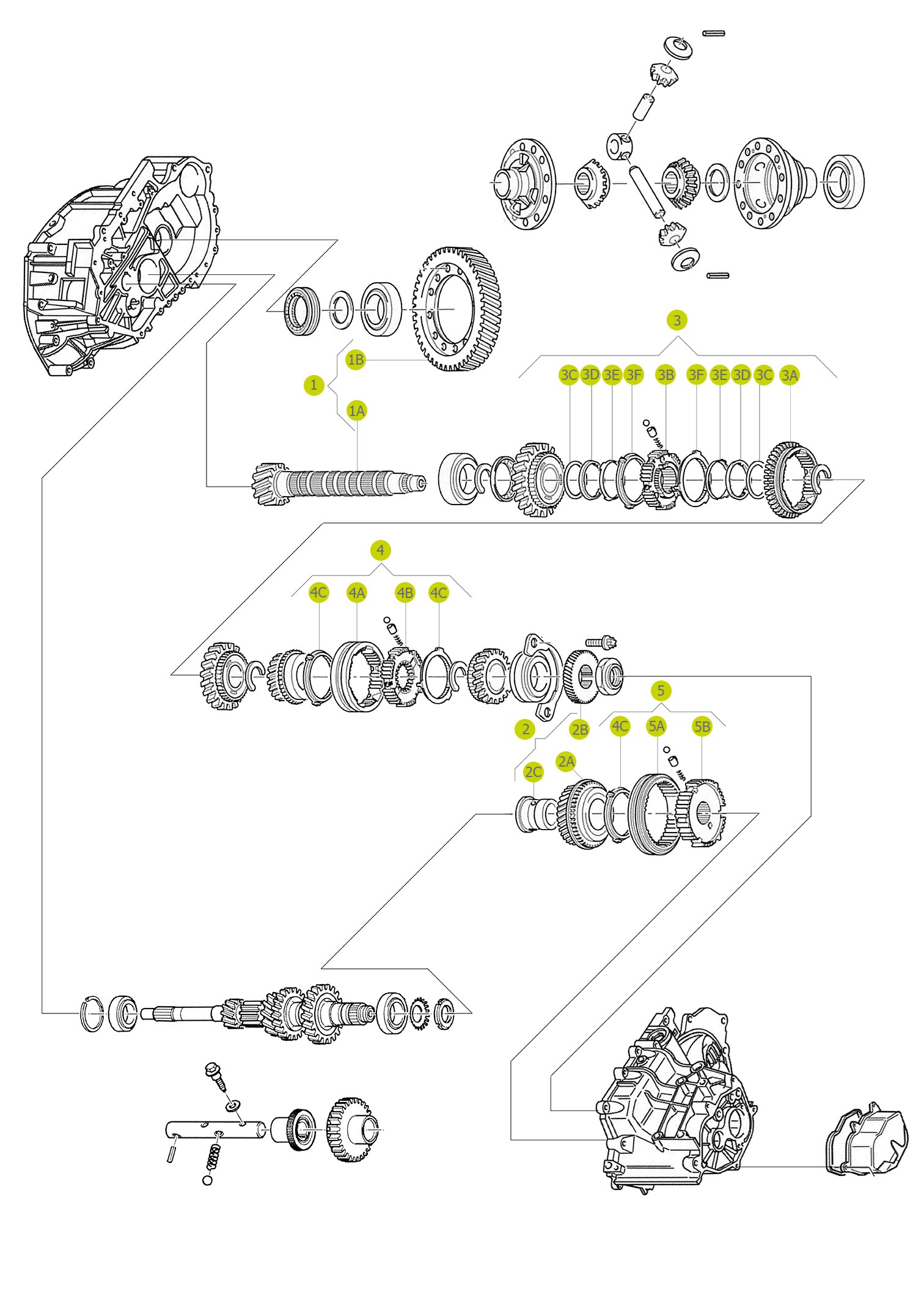 1st - 2nd Speed Synchronizing Gear 95.100.220