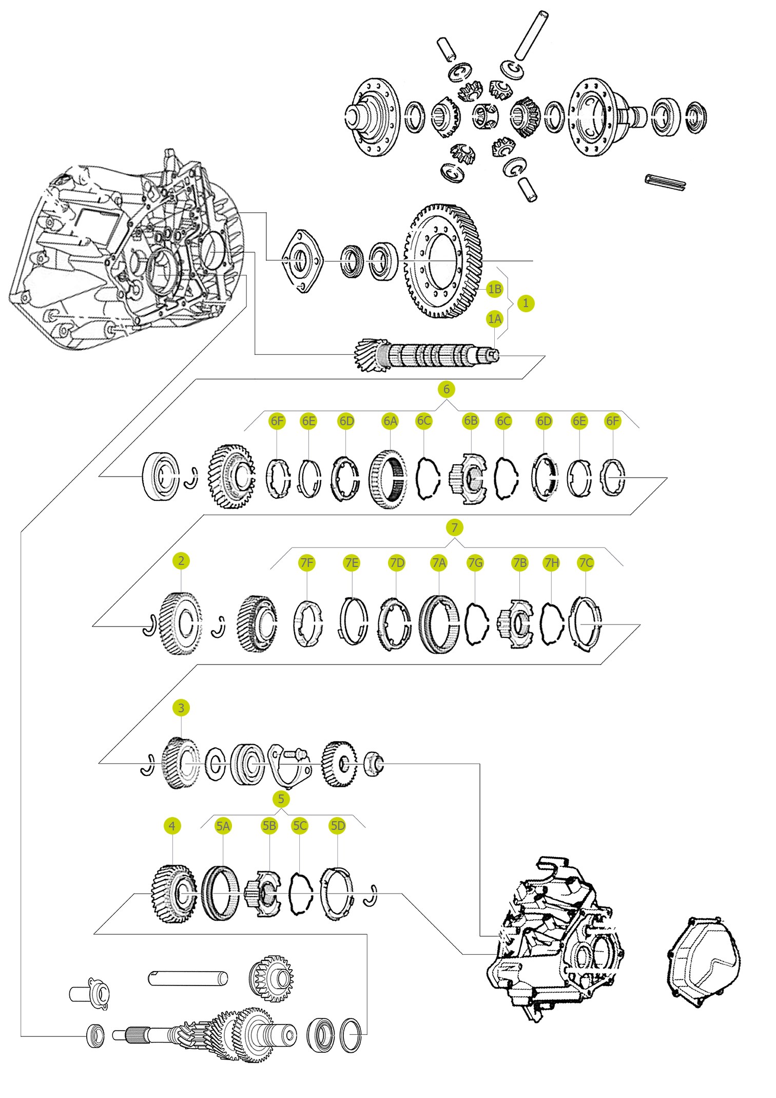 1st - 2nd Speed Synchronizing Gear 95.100.240