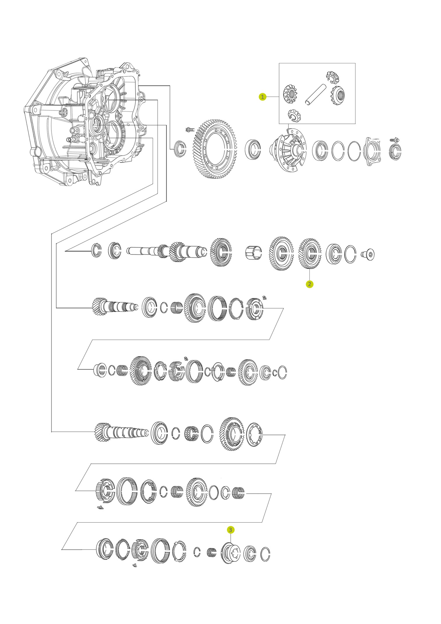 Differential Gear Set 60.100.110