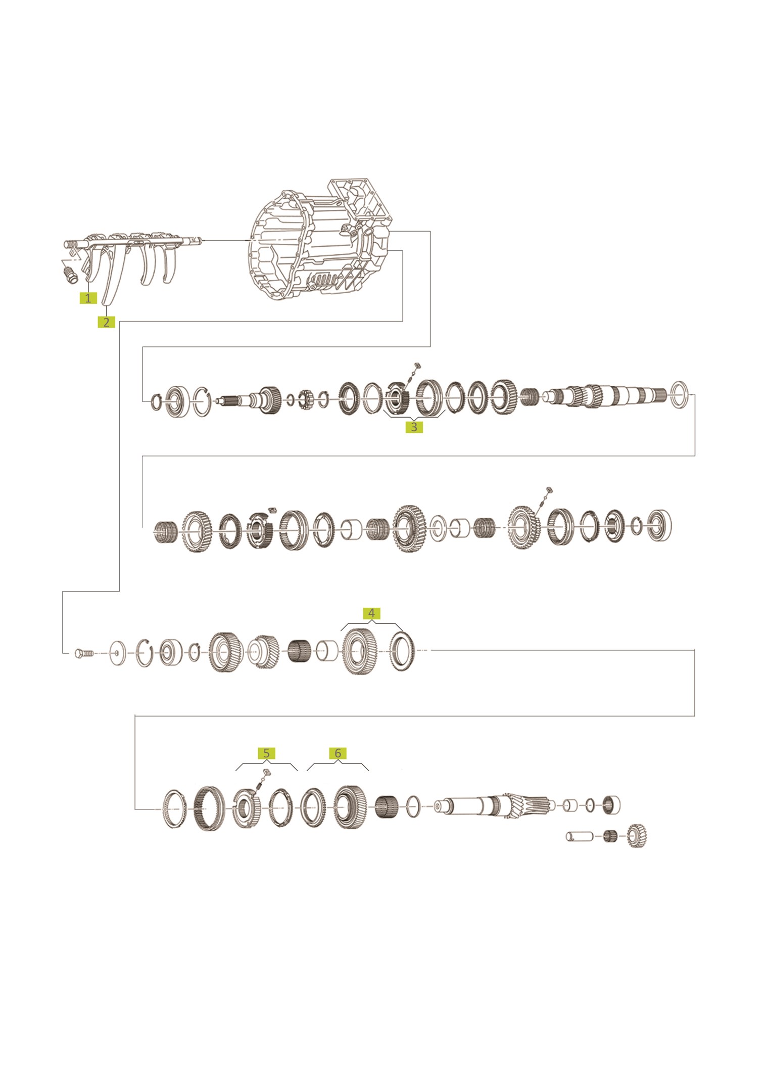 3rd-4th Speed Synchronizing Hub Set 37.100.530